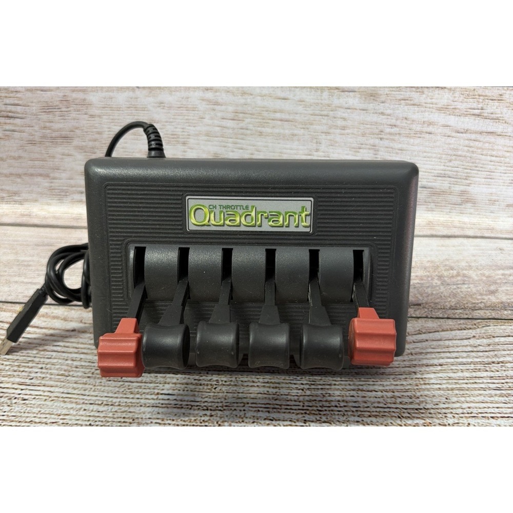 CH Products Throttle Quadrant USB Flight Simulator Controller Used